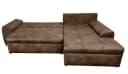 luma-home Ecksofa 18011 Bettfunktion Braun Bild 1