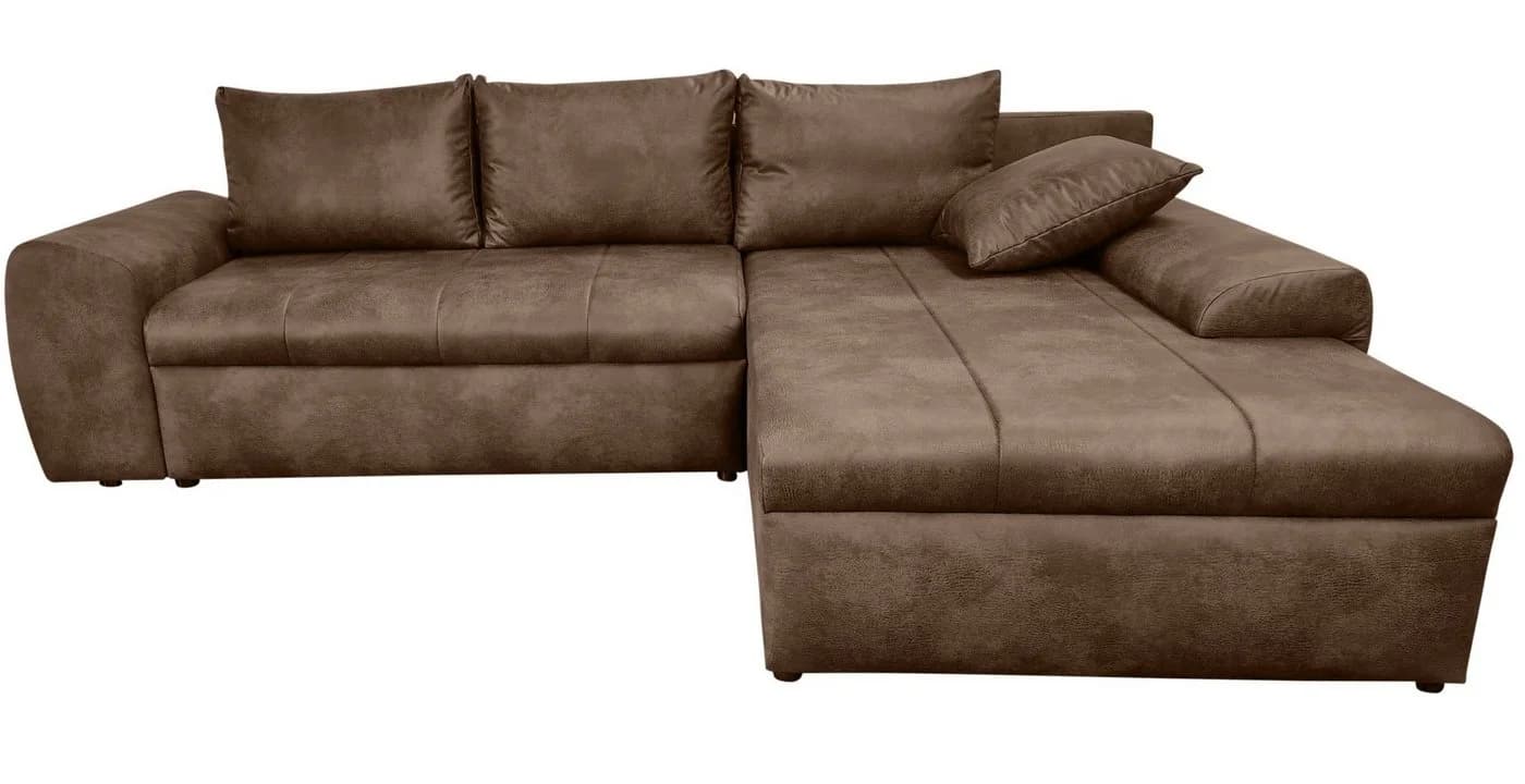 luma-home Ecksofa 18011 Bettfunktion Braun - Bild 2