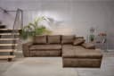 luma-home Ecksofa 18011 Bettfunktion Braun Bild 3