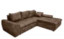 luma-home Ecksofa 18011 Bettfunktion Braun Bild 4