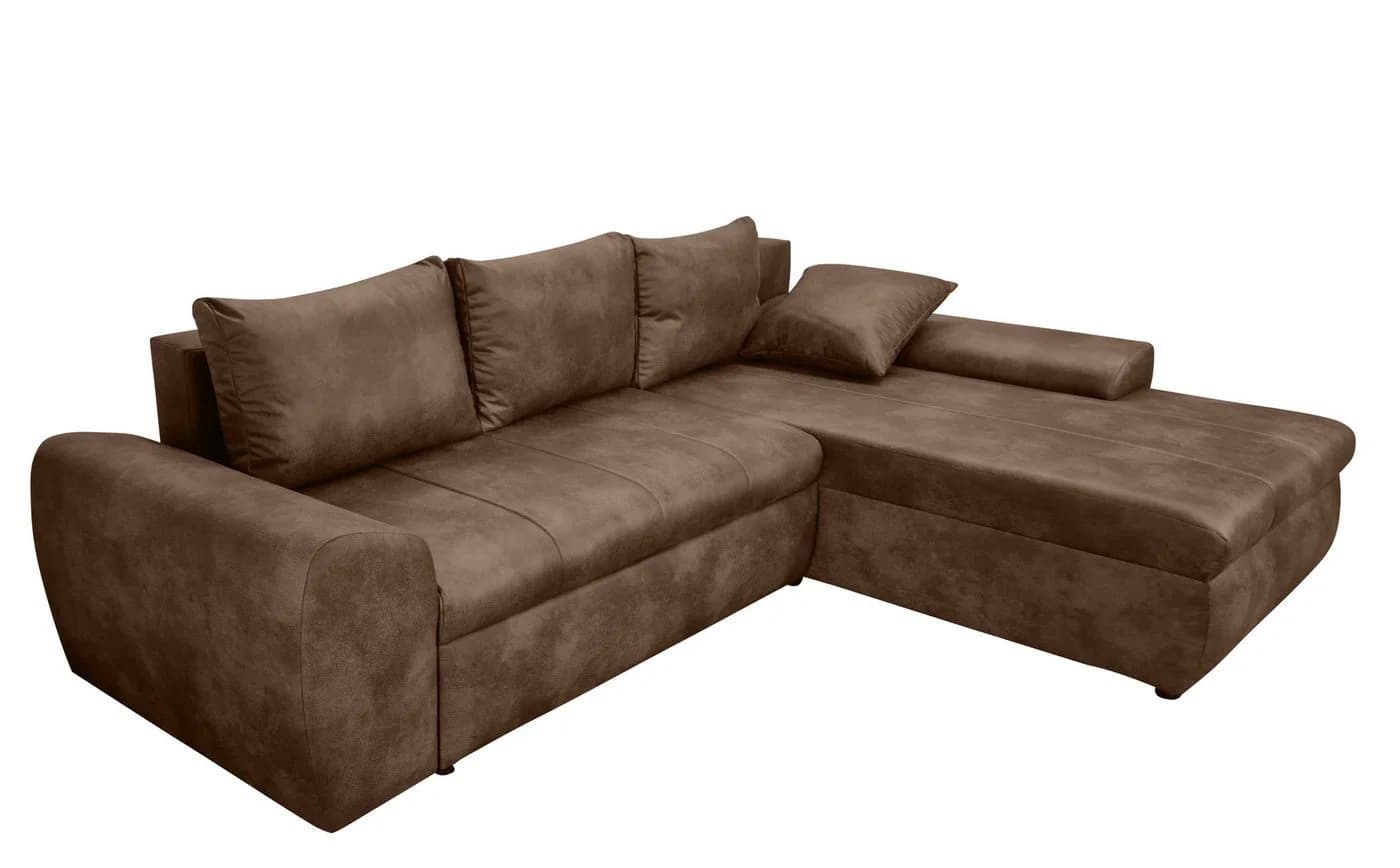 luma-home Ecksofa 18011 Bettfunktion Braun - Bild 4