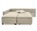 luma-home Ecksofa 15161 Dauerschläfer-Doppelbett Beige Grau Bild 1