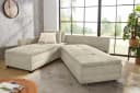 luma-home Ecksofa 15161 Dauerschläfer-Doppelbett Beige Grau Bild 5