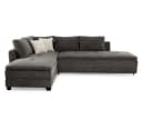 luma-home Ecksofa 15163 Dauerschläfer Doppelbett Grau Cord Bild 2