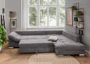 luma-home Ecksofa 17201 Grau Cord mit Bettfunktion Bild 4