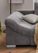 luma-home Ecksofa 17201 Grau Cord mit Bettfunktion Bild 5