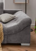luma-home Ecksofa Cord Grau mit Bettfunktion Bild 5
