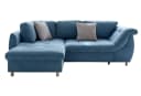 luma-home Ecksofa 17108 - Blau mit Bettfunktion Bild 2