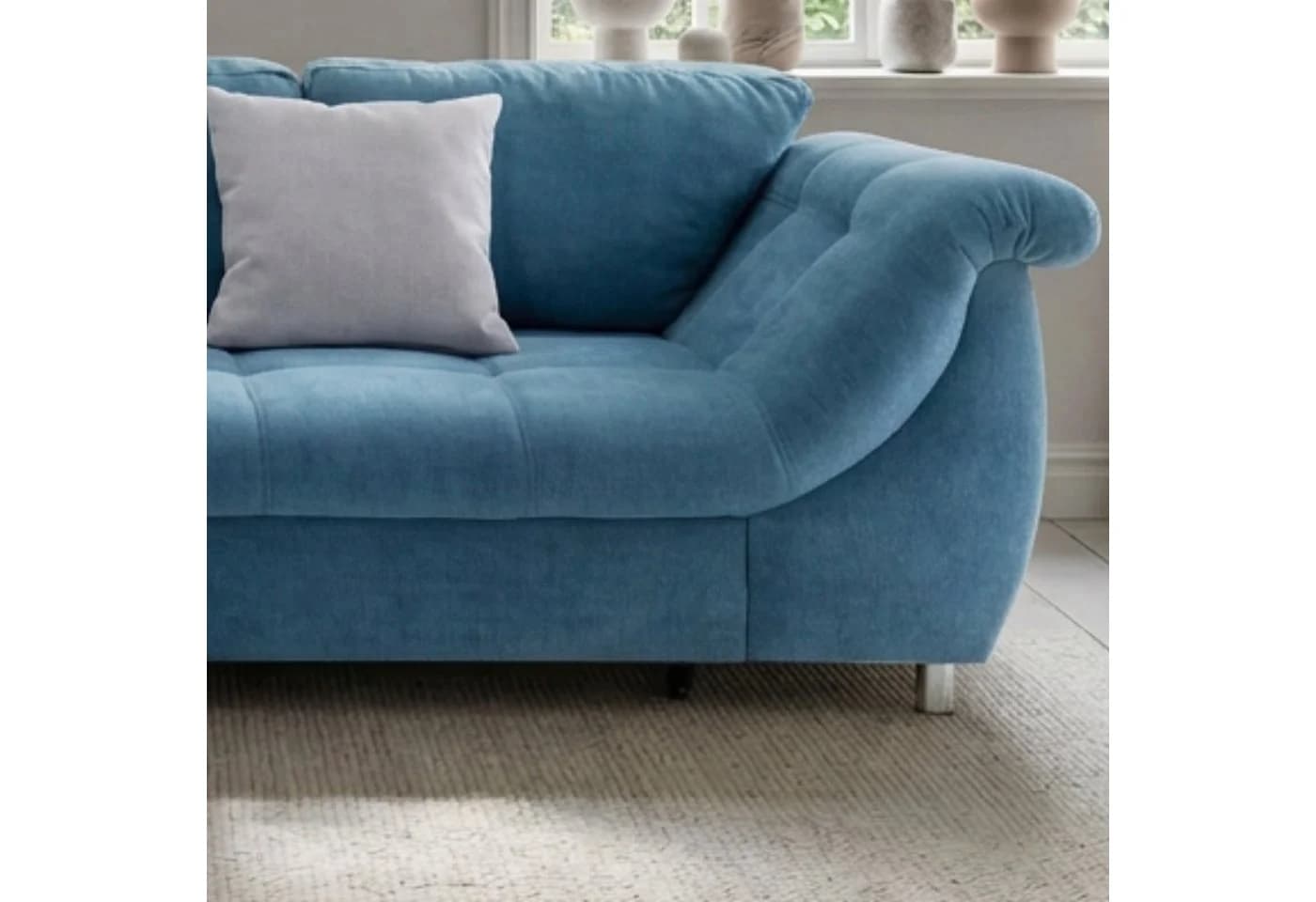 luma-home Ecksofa 17108 - Blau mit Bettfunktion - Bild 5