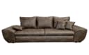 luma-home Big-Sofa 18008 Bettfunktion Stauraum 275x98x90 cm Braun Bild 2