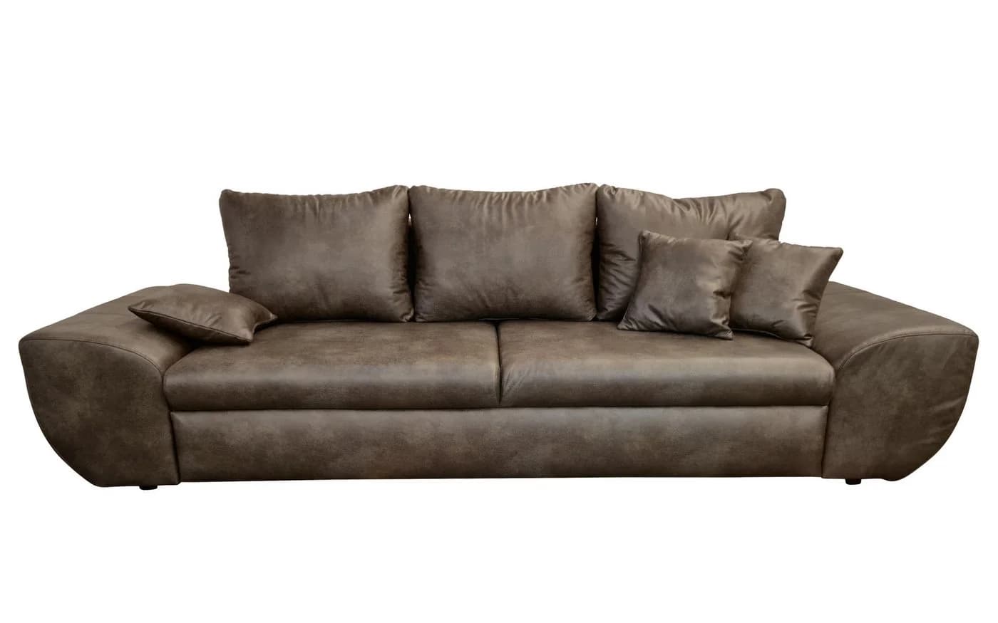 luma-home Big-Sofa 18008 Bettfunktion Stauraum 275x98x90 cm Braun - Bild 2