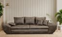 luma-home Big-Sofa 18008 Bettfunktion Stauraum 275x98x90 cm Braun Bild 3