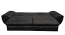 luma-home Big-Sofa 18010 Bettfunktion Stauraum 275x98x90 cm Schwarz Bild 1