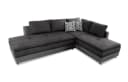 luma-home Ecksofa 15105 Doppelbett 306x223 cm Mikrofaser Anthrazit Bild 2