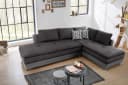 luma-home Ecksofa 15105 Doppelbett 306x223 cm Mikrofaser Anthrazit Bild 3