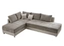 luma-home Ecksofa 15102 Dauerschläfer Doppelbett Grau Braun/Kunstleder Beige Bild 2