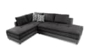luma-home Ecksofa 15106 Doppelbett Grau Mikrofaser Kunstleder Bild 2