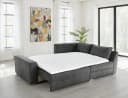 luma-home Ecksofa 15107 Dauerschläfer Boxspring Mikrofaser Grau Bild 4