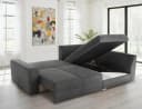 luma-home Ecksofa 15107 Dauerschläfer Boxspring Mikrofaser Grau Bild 5
