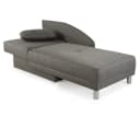 luma-home Recamiere 15123 Bettfunktion Grau Federkern Bild 1