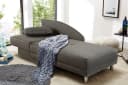 luma-home Recamiere 15123 Bettfunktion Grau Federkern Bild 4