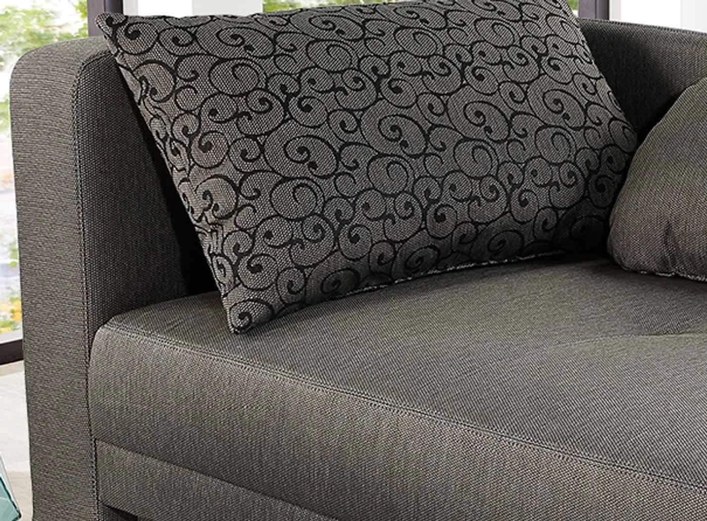luma-home Recamiere 15123 Bettfunktion Grau Federkern - Bild 5