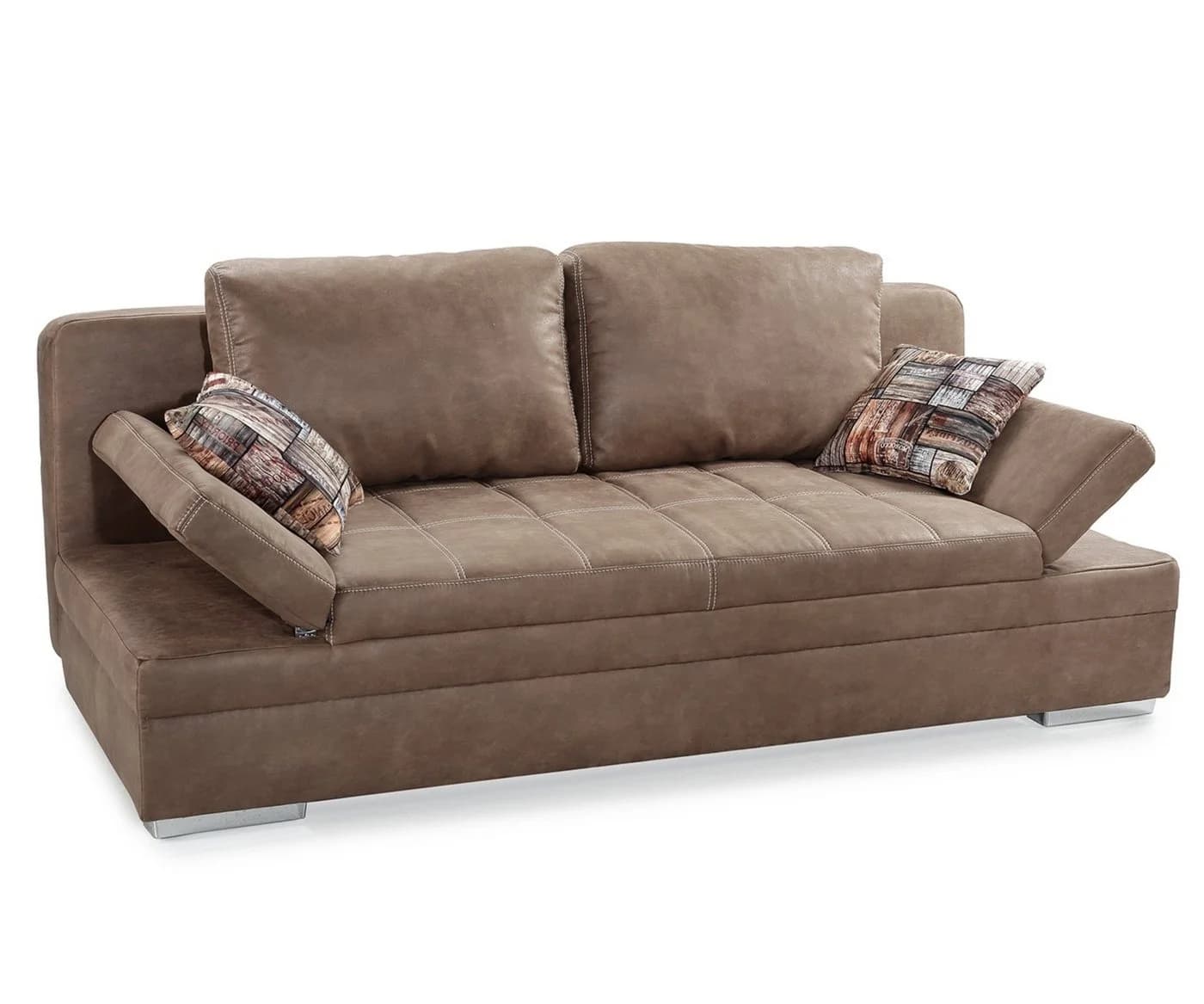 luma-home Schlafsofa 15116 Braun Bettkasten Armlehnen verstellbar - Bild 2
