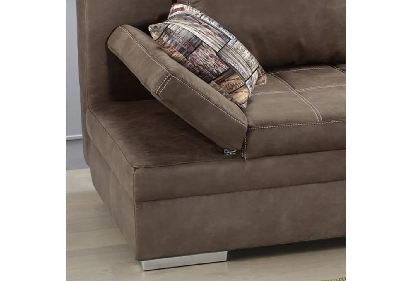 luma-home Schlafsofa 15116 Braun Bettkasten Armlehnen verstellbar - Bild 5
