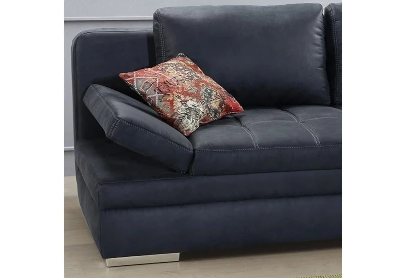 luma-home Schlafsofa 15118 Anthrazit Bettfunktion Armlehnen verstellbar - Bild 5