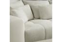 luma-home Big-Sofa 15113 XXL-Couch Kunstleder Weiß/Web-Strukturstoff Grau Beige Bild 4