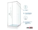 STEIGNER Duschdichtung 30cm PVC Ersatzdichtung für Dusche Bild 3