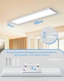 Lujasi LED Deckenleuchte 36W 3600LM LED Panel Flach 100 x 25 x 5,5 cm Bild 4