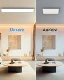 Lujasi LED Deckenleuchte 36W 3600LM LED Panel Flach 100 x 25 x 5,5 cm Bild 5