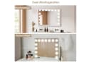 Lujasi Hollywood Schminkspiegel mit Beleuchtung 15 LED Lampen Bild 5
