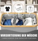 skelo Wäschekorb 3 Fächer 160 L Wäschesammler Bild 1