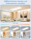 Lujasi LED Deckenleuchte 24W 2400LM Neutralweiß Bild 1