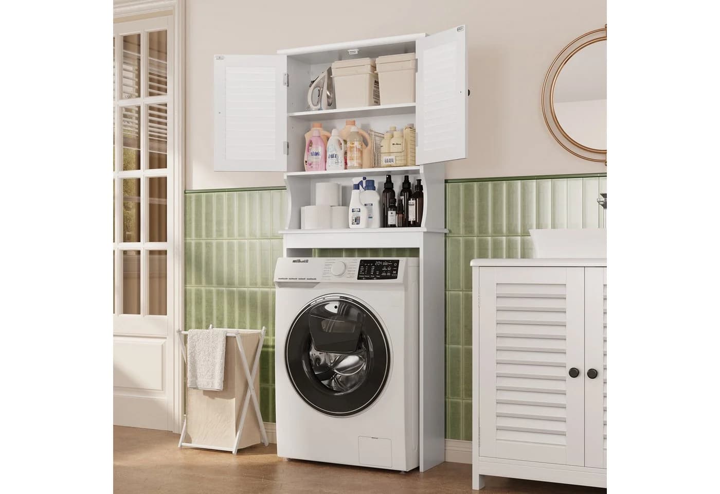 Bealife Badkommode Hochschrank Weiß - Bild 3