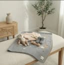 Bleu La La Babydecke Whimsy Collection Gestrickt 100% Baumwolle Schafmotiv Bild 4