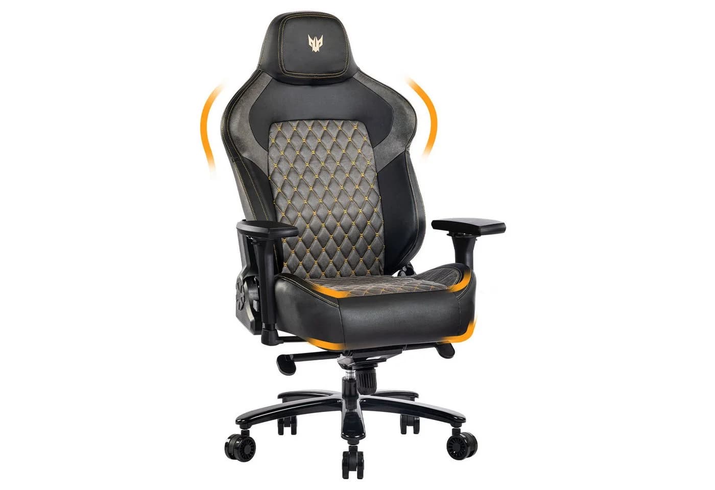 SeedWave Gaming-Stuhl 200kg Bürostuhl 4D-Armlehne Flügel-Design Rückenlehne - Bild 2