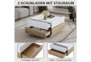 SeedWave Couchtisch Sofatisch 360° Drehbar Weiß Bild 4