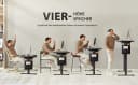 Vivitar Elektrischer Höhenverstellbarer Schreibtisch 100x60 cm Schwarz Bild 1