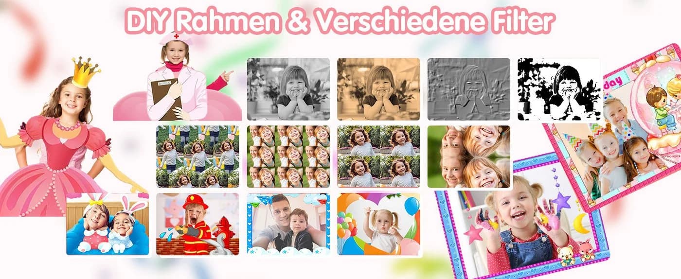 Vivitar Sofortbildkamera 2,4'' Bildschirm für Kinder mit 32GB Karte & Zubehör Kinderkamera - Bild 4