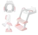 P & K Töpfchen Toilettensitz mit Leiter & Tritthocker Rosa Bild 2