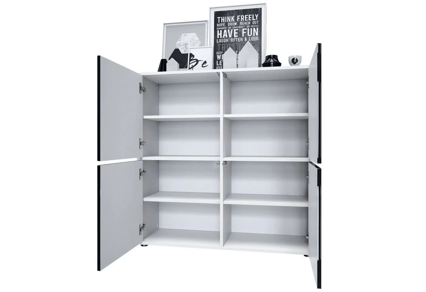 Möbelhandel Klipenstein Highboard NOAH V2 Weiß Matt Landhaus - Bild 3