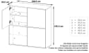 Möbelhandel Klipenstein Highboard NOAH V2 Weiß Matt Landhaus Bild 4