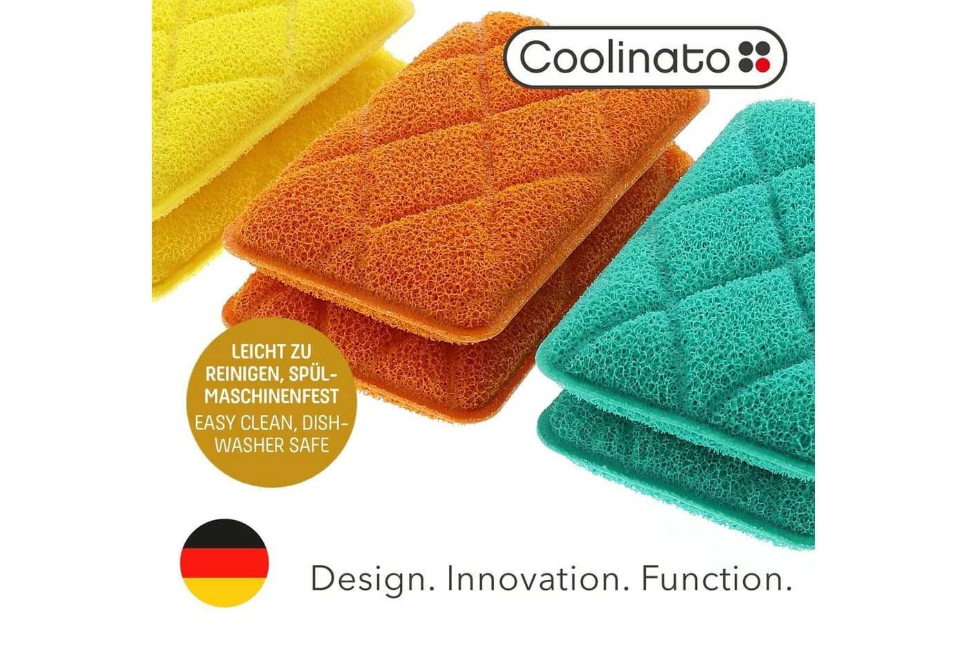 Coolinato Silikon Geschirrschwamm Set Bunt 6-teilig - Bild 4