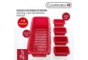 Coolinato Silikon Kastenform Set 5tlg. Rot Bild 3
