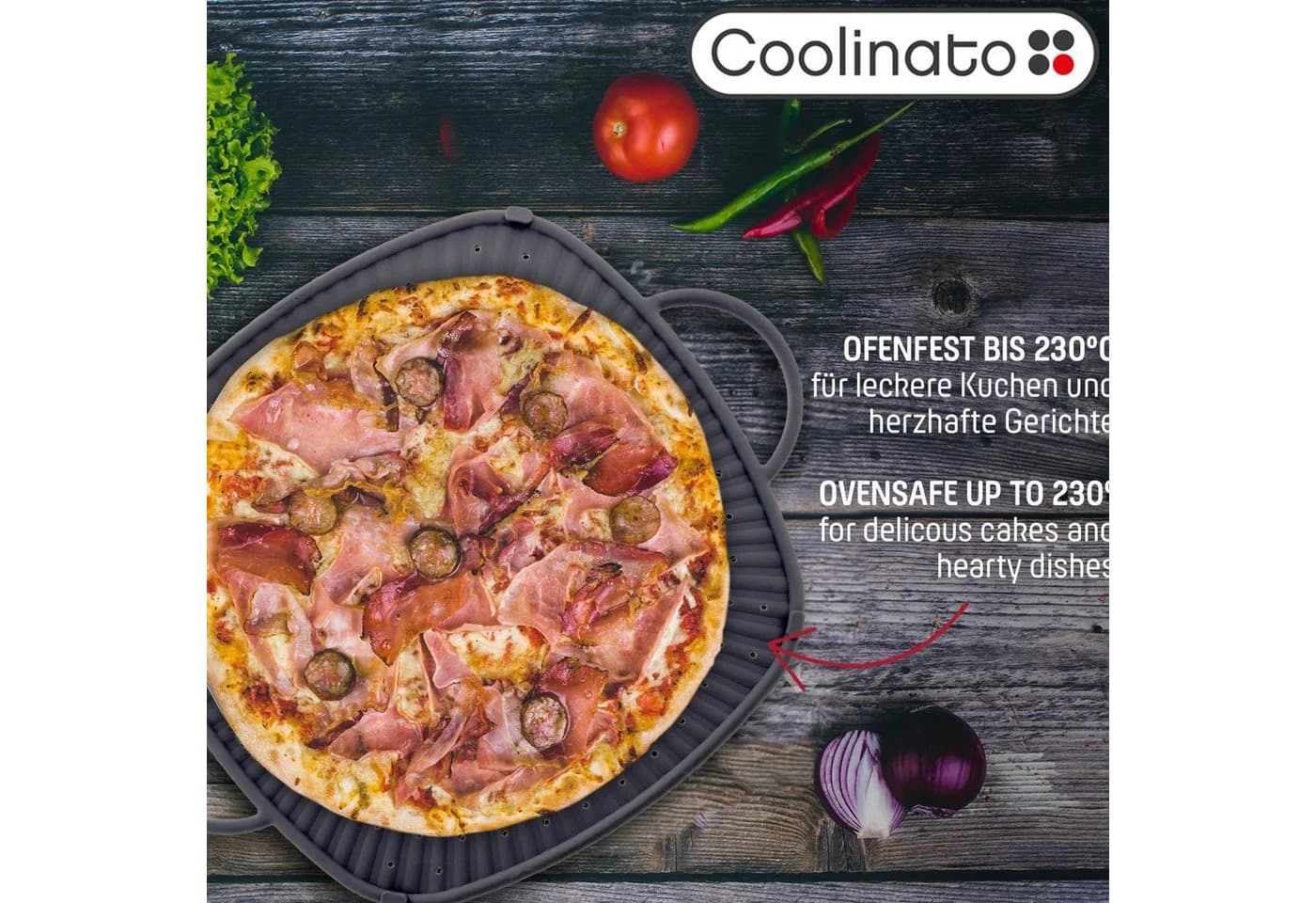 Coolinato Silikon Universal Spritzschutz 3in1 Grau - Bild 5