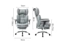 EFOMAO Bürostuhl Schreibtischstuhl Gaming-Stuhl Chefsessel mit Fußstütze, ergonomisch Bild 1