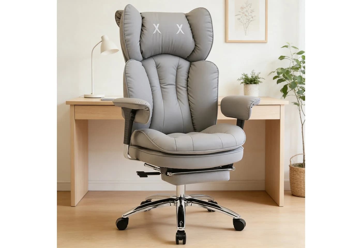 EFOMAO Bürostuhl Schreibtischstuhl Gaming-Stuhl Chefsessel mit Fußstütze, ergonomisch - Bild 3